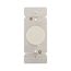 Rotary Dimmer, Power Failure Memory, Non-Preset, #16 Awg 5A, 120V, Light Almond, Indoor 1-Pole, RI061-LA
