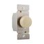 Rotary Dimmer, Power Failure Memory, Non-Preset, #16 Awg 5A, 120V, Wire Lead, Ivory 1-Pole, 600W, RI061-V