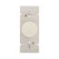 Rotary Dimmer, Power Failure Memory, w/ Preset, #16 Awg 5A, 120V, Almond, Indoor 1-Pole, 3-Way, RI06P-A