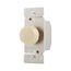 Rotary Dimmer, Power Failure Memory, w/ Preset, #16 Awg 5A, 120V, Ivory, 1-Pole, 3-Way, 600W, RI06P-V
