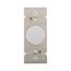 Rotary Dimmer, Power Failure Memory, w/ Preset, #16 Awg 5A, 120V, Indoor 1-Pole, 3-Way, 600W, RI06P-W