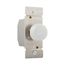 Rotary Dimmer, Power Failure Memory, w/ Preset, #16 Awg 5A, 120V, Indoor 1-Pole, 3-Way, 600W, RI06P-W