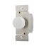 Rotary Dimmer, Power Failure Memory, w/ Preset, #16 Awg 5A, 120V, Indoor 1-Pole, 3-Way, 600W, RI06P-W
