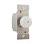 Rotary Dimmer, Lighted, Power Failure Memory, #16 Awg 5A, 120V, Almond, 1-Pole, 3-Way, 600W, RI06PL-A