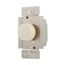 Rotary 1000W Dimmer, 120V, 60Hz, Single Pole Only, Incandescent Or Halogen Loads, Almond, RI101-A