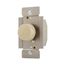 Rotary 1000W Dimmer, 120V, 60Hz, 1P Only, Incandescent Or Halogen Loads, Non-Preset, Ivory, RI101-V