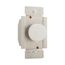 Etn Rotary 1000W Dimmer, 120V, 60Hz, 1P Only, Incandescent Or Halogen Loads, White, RI101-W