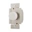 Etn Rotary 1000W Dimmer, 120V, 60Hz, 1P Only, Incandescent Or Halogen Loads, White, RI101-W
