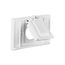 Non-Metallic Receptacle Cover, Self-Closing, Surface Mount, White, Single Receptacle Wet, 1-Gang, S1951W-SP