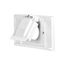 Non-Metallic Receptacle Cover, Self-Closing, Surface Mount, White, Single Receptacle Wet, 1-Gang, S1951W-SP