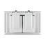 Non-Metallic Duplex Receptacle Cover, Self-Closing, Surface Mount, White, 1-Gang, Horizontal, S1952W-SP