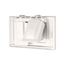 Non-Metallic Duplex Receptacle Cover, Self-Closing, Surface Mount, White, 1-Gang, Horizontal, S1952W-SP