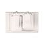 Non-Metallic Duplex Receptacle Cover, Self-Closing, Surface Mount, White, 1-Gang, Horizontal, S1952W-SP
