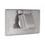 Non-Metallic Single Receptacle Cover, Stay-Open, Surface Mount, Gray, Single Receptacle, 1-Gang, S1961