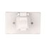 Non-Metallic Single Receptacle Cover, Stay-Open, Surface Mount, White, Single Receptacle, 1-Gang, S1961W-SP