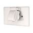 Non-Metallic Single Receptacle Cover, Stay-Open, Surface Mount, White, Single Receptacle, 1-Gang, S1961W-SP