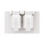 Non-Metallic Duplex Receptacle Cover, Stay-Open, Surface Mount, White, Duplex Receptacle, 1-Gang, S1962W-SP