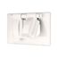 Non-Metallic Duplex Receptacle Cover, Stay-Open, Surface Mount, White, Duplex Receptacle, 1-Gang, S1962W-SP
