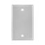 Blank Wallplate, Surface Mount, Gray, Blank, Wet, Electrostatically Painted, 1-Gang, S1987