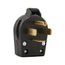 Arrow Hart Angled Plug, #10-6 Awg 60A, Dryer, 125/250V, Black, 3-Pole, 4-Wire, S20-SP