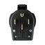 Arrow Hart Heavy-Duty Universal Nema Power Plug, #10-4Awg 30A/50A, Dryer, 125/250V, Black, S21-SP