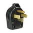 Arrow Hart Heavy-Duty Universal Nema Power Plug, #10-4Awg 30A/50A, Dryer, 125/250V, Black, S21-SP