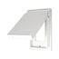Non-Metallic Gfci Or Decorator Cover, Self-Closing, Surface Mount, White, Wet, 1-Gang, Vertical, S2966W-SP