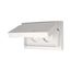 Non-Metallic Duplex Receptacle Cover, Self-Closing, Surface Mount, White, Wet, 1-Gang, S3962W-SP