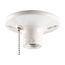 Lampholder, Pull Chain, #14-10 Awg, Medium Base, White, 2-Piece, Thermoset, 250V, 660W 275005, S759W-CD-SPL