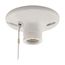 Lampholder, Pull Chain, #14-10 Awg, Medium Base, White, 2-Piece, Thermoset, 250V, 660W 275005, S759W-CD-SPL