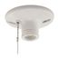 Lampholder, Pull Chain, #14-10 Awg, White, 2-Piece, 6" Lead, Thermoset, 250V, 660W, S788W-SP