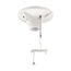 Lampholder w/ Outlet Pull Chain, 15A, #14-10Awg, White, 2-Piece, Thermoset, 250V, 660W, S865W-SP