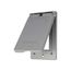 Metal Gfci Or Decorator Cover, Gray, Decorator, 1-Gang, Vertical, Electrostatically Painted, S966-50