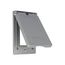 Metal Gfci Or Decorator Cover, Gray, Decorator, 1-Gang, Vertical, Electrostatically Painted, S966-50