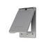 Metal Gfci Or Decorator Cover, Self-Closing, Surface Mount, Gray, Wet, 1-Gang, Vertical, S966-SP