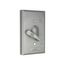 Cover With Switch, 1-Pole Switch, Surface Mount, Gray, Toggle Switch, Wet, Metal, 1-Gang, S983-SP