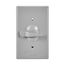 Cover With Switch, 3-Way Switch, Surface Mount, Gray, Toggle Switch, Wet, Metal, 1-Gang, S984-SP