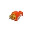 Straight Blade Plug, #14 Awg 15A 125V, Orange, Impact-Resistant 5-15P, 2-Pole 3-Wire, SA399O