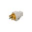Straight Blade Plug, #14 Awg 15A 125V, Impact-Resistant 5-15P, 2-Pole 3-Wire, 0.33"" Dia., SA399W
