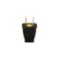 Straight Blade Plug, #16 Awg 15A 125V, Black, Impact-Resistant 1-15P, 2-Pole, 2-Wire, SA540