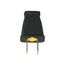 Straight Blade Plug, #16 Awg 15A 125V, Black, Impact-Resistant 1-15P, 2-Pole, 2-Wire, SA540