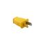 Straight Blade Plug, #16 Awg 15A 125V, Translucent Gold, Impact-Resistant 1-15P, 2-Pole, 2-Wire, SA540GD