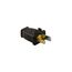 Straight Blade Plug, #16 Awg 15A 125V, Black, Impact-Resistant 1-15P, 2-Pole 2-Wire w/ Cord Clip, SA940