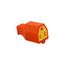 Straight Blade Connector, #14 Awg 15A 125V, Orange, Impact-Resistant 2-Pole 3-Wire, SA993O