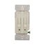 Dimmer & Fan Speed Control, No Neutral Required, #14 -12 Awg 120V, Light Almond, 1-Pole, 300W, SDC15-LA