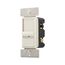 Dimmer, No Neutral Required, #14 -12 Awg 120/277 Vac, Light Almond, 1-Pole, 3-Way, 1200/1660W, SF10P-LA