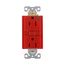 Hospital Grade Gfci Receptacle, Nafta Compliant, Self-Test, #14 -10 Awg 15A 125V, Gfci, Red, SGFH15FRD