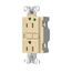 Hospital Grade Gfci Receptacle, Self-Test, #14 -10 Awg 15A 125V, Gfci, Ivory, 2-Pole 3-Wire, SGFH15FV