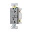 Hospital Grade Gfci Receptacle, Nafta Compliant, Self-Test, #14 -10 Awg 20A 125V, Gfci, Gray, SGFH20FGY