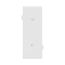 Sectional Wallplate, Center Piece, White, Blank Cutout, Polycarbonate, Single- Gang, Mid-Size, STC14W